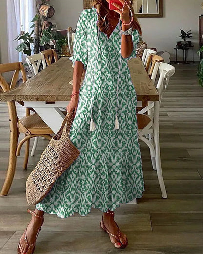 Dianna - Robe Boho avec camouflage du ventre