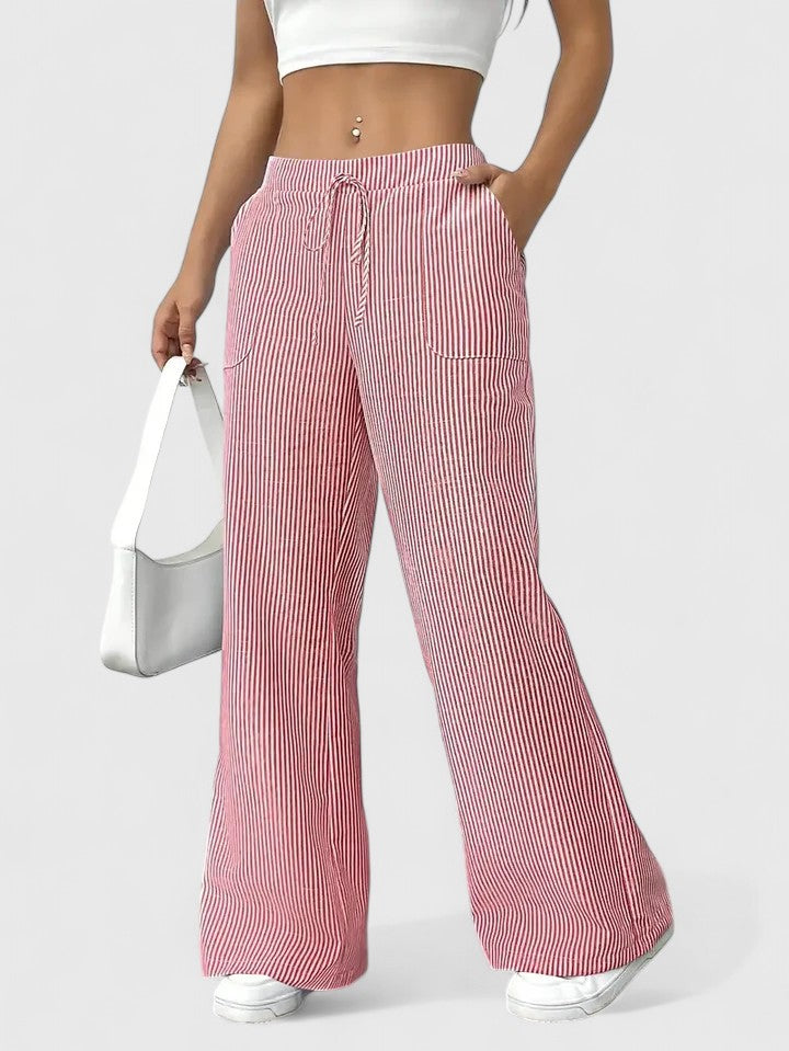 Dominique - Pantalon Large Élégant