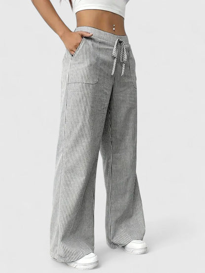 Dominique - Pantalon Large Élégant