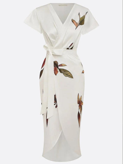 Elin™ | Robe Wrap Florale Élégante
