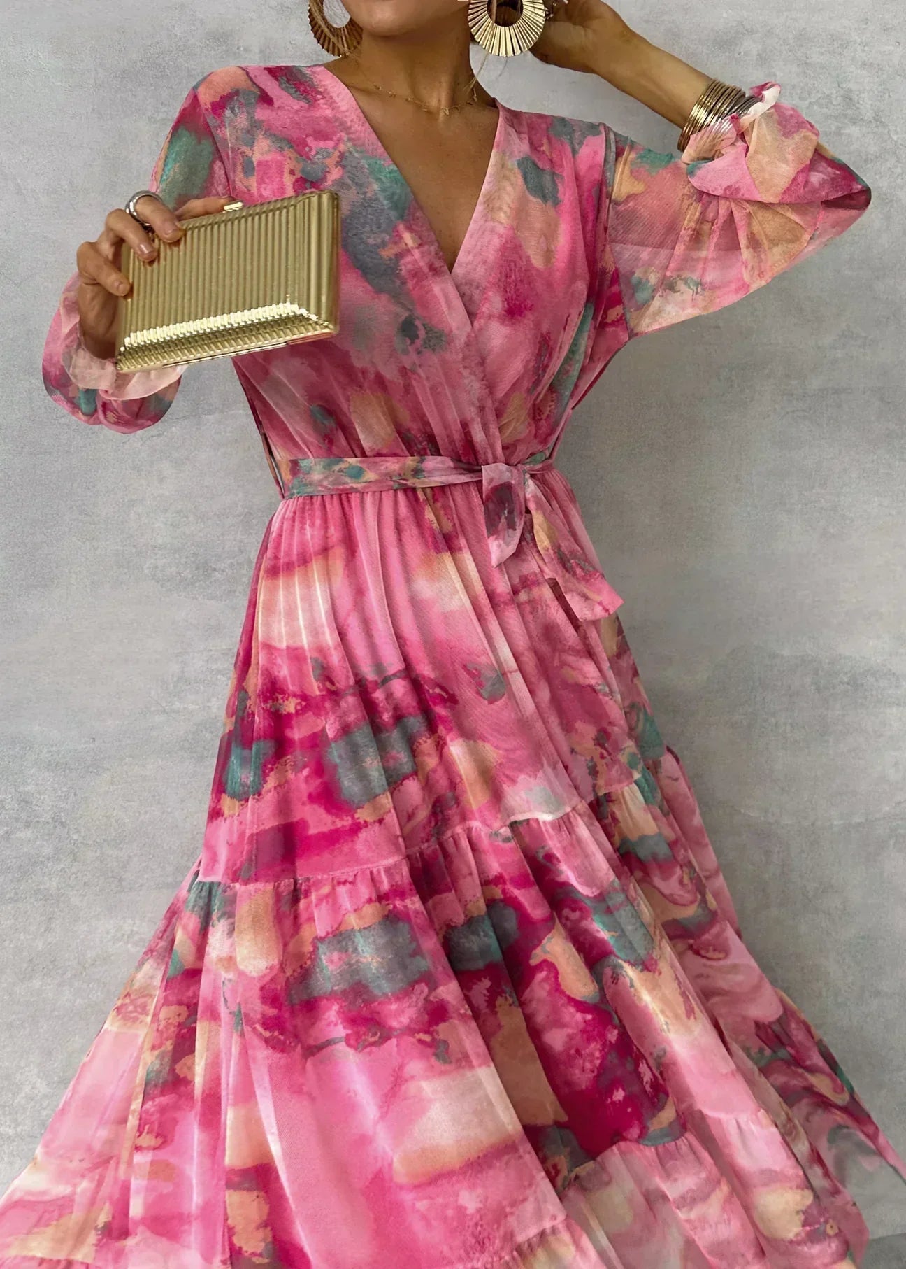 Felicity - Robe Maxi Élegante à Fleurs
