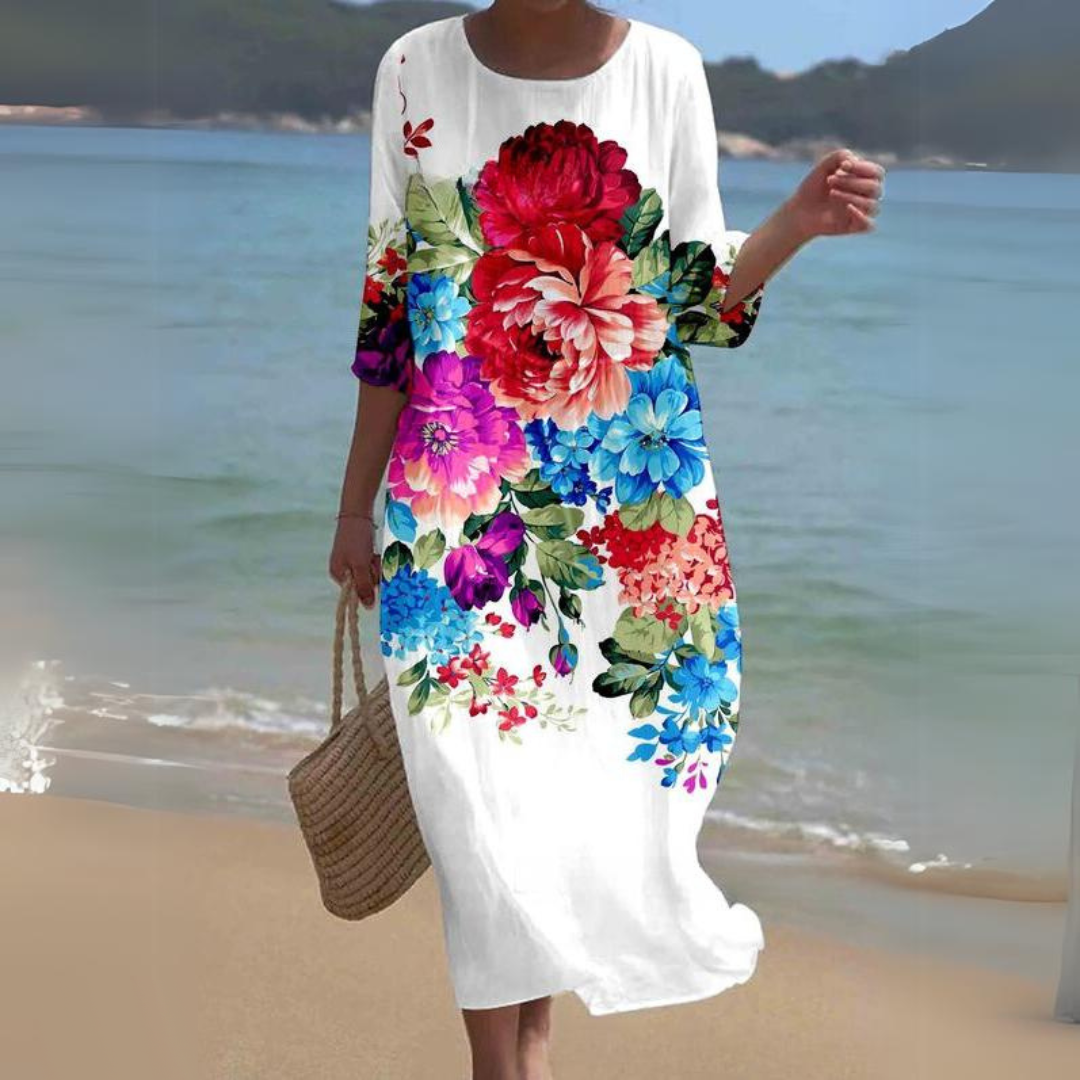 Alina – Robe Midi Fluide
