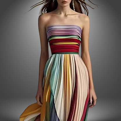 Sophia | Robe Plissée Élégante d'Été