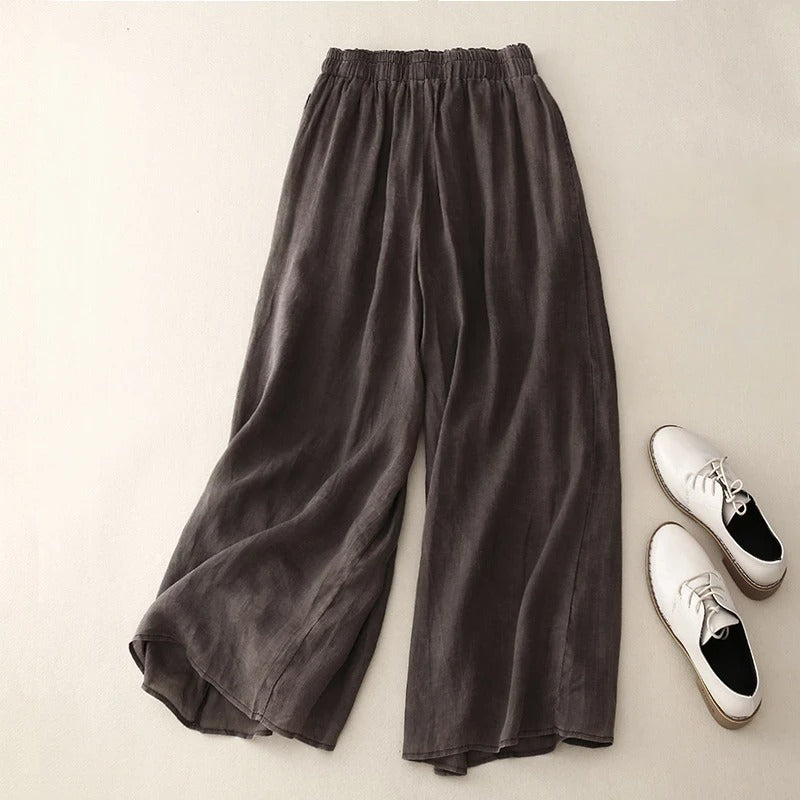 Nicole - Pantalons En Lin Élégants