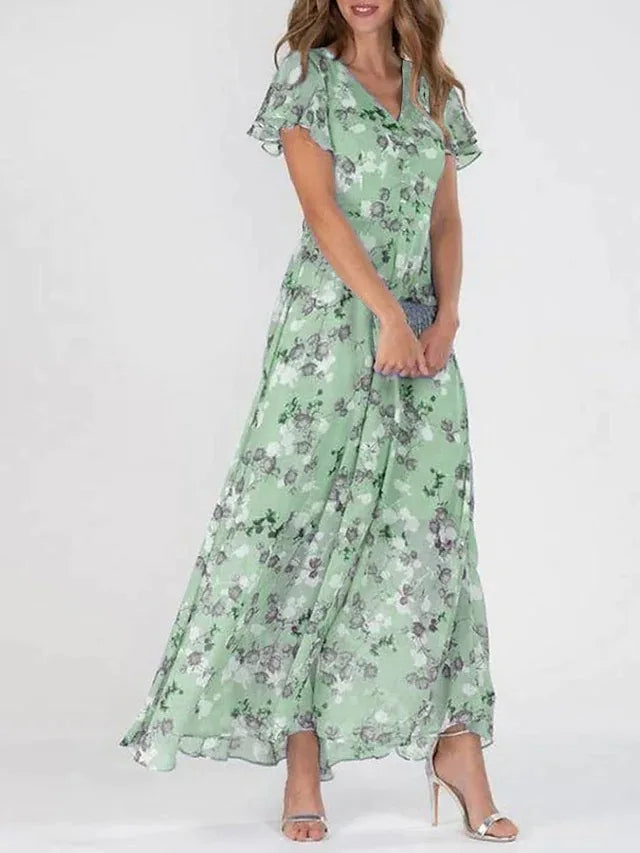 Victoria – Robe maxi d'été à imprimé floral