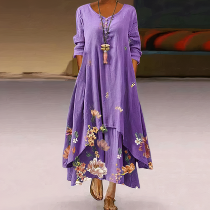 Lauren | Robe D'Été À Fleurs Pour Femme | Midi