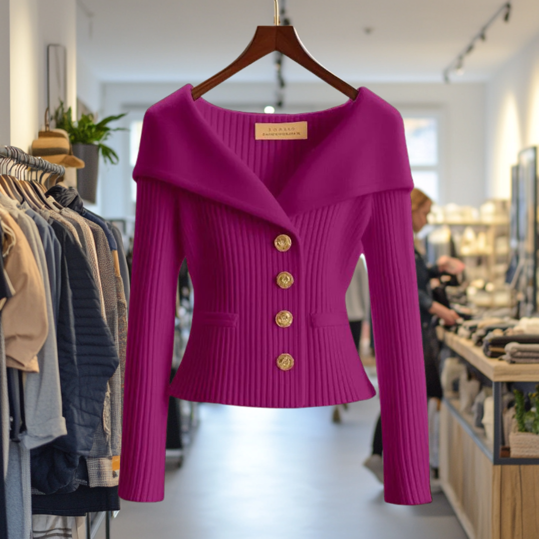 Annika I VESTE EN TRICOT LUXUEUSE
