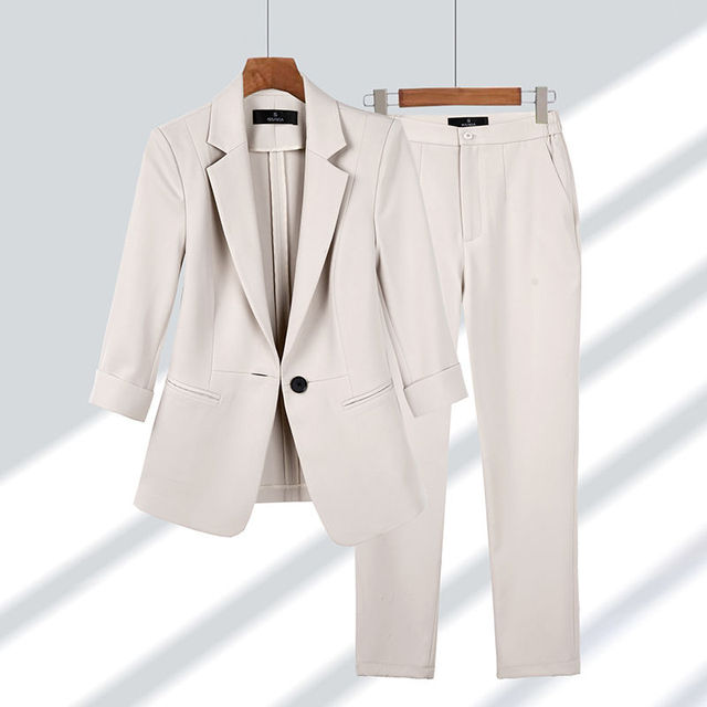 Viktoriya - Ensemble Blazer et Pantalon en Deux Pièces