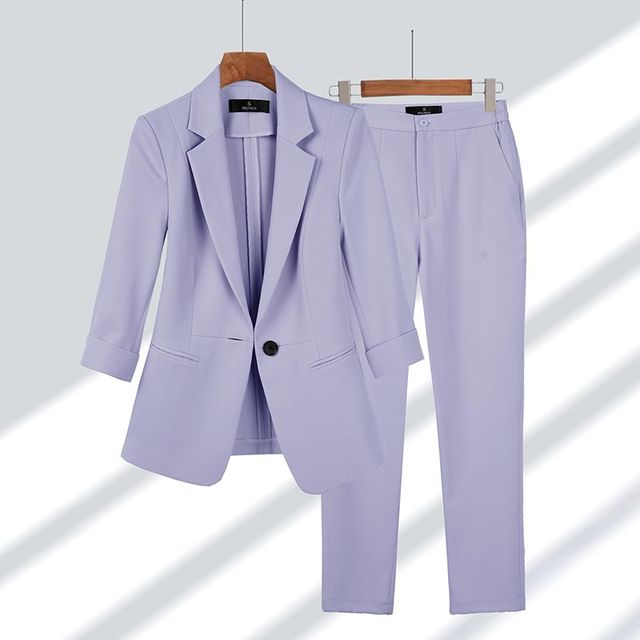Viktoriya - Ensemble Blazer et Pantalon en Deux Pièces