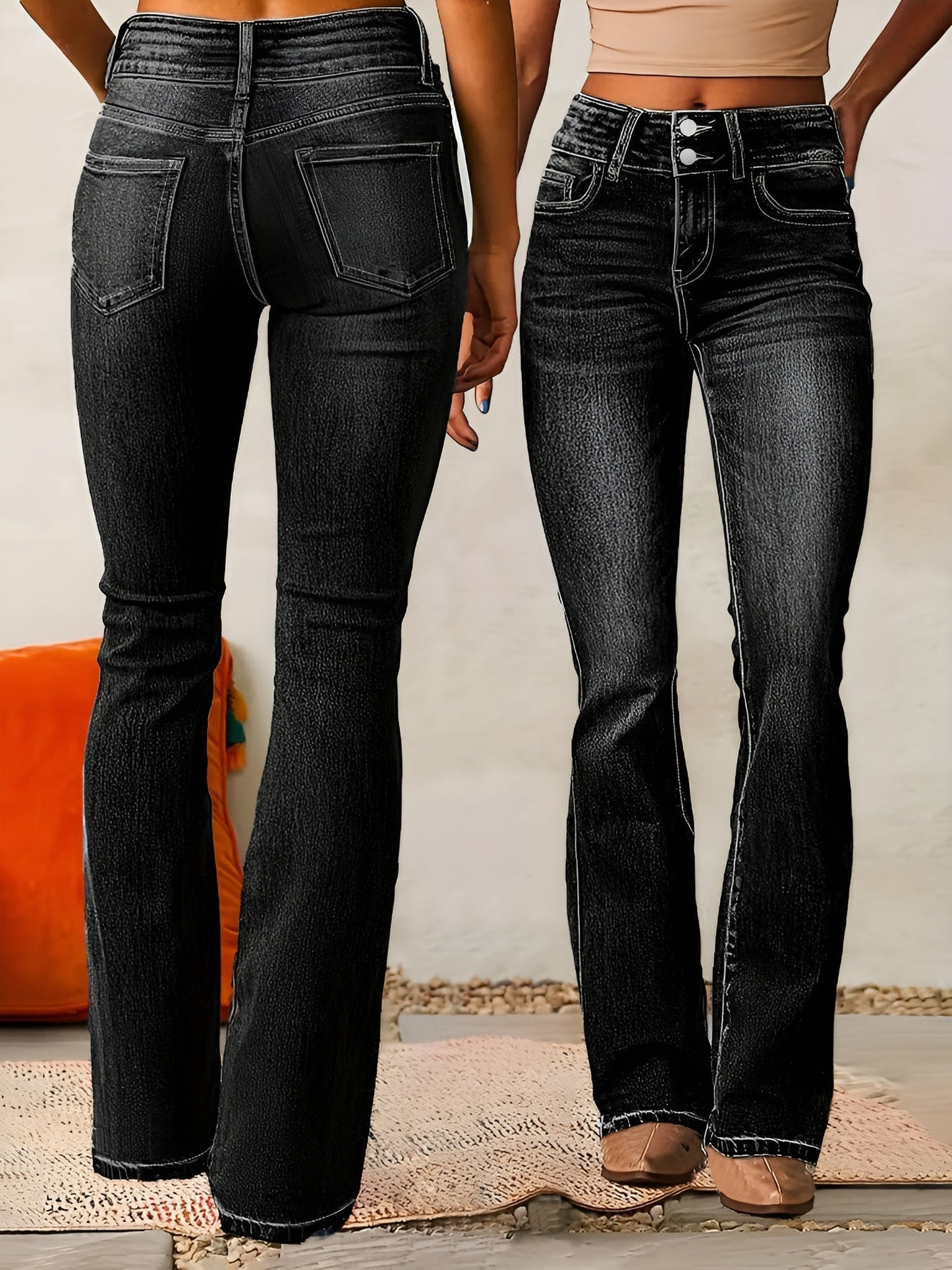 Alana - Jeans Évasés Confortables