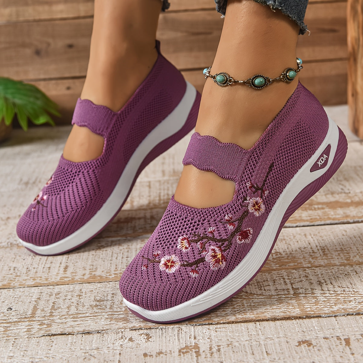Gianna - Sneakers Floreali di Supporto