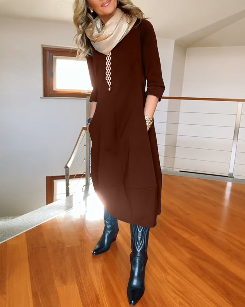 Jennifer | Robe d'Élégance Casual Gracieuse