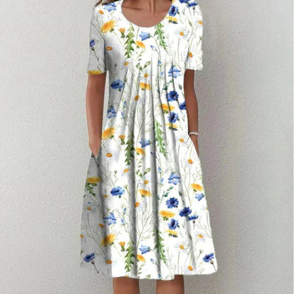 Emma - Robe Élégante en Coton