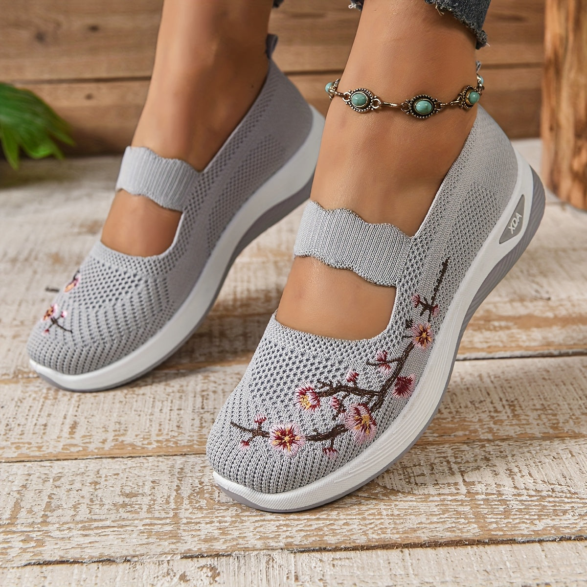 Gianna - Sneakers Floreali di Supporto