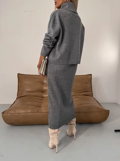 Nicole - Ensemble en Tricot pour Automne/Hiver pour Femmes
