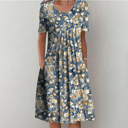 Erin - Robe élégante avec un imprimé floral délicat