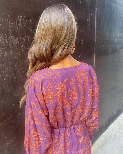 Keeley - Robe élégante pour femme avec manches