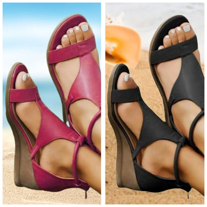 Anne – Sandales en cuir orthopédique à talon