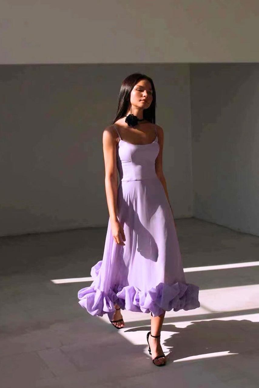 Blair - Robe Midi Fluide et Élégante