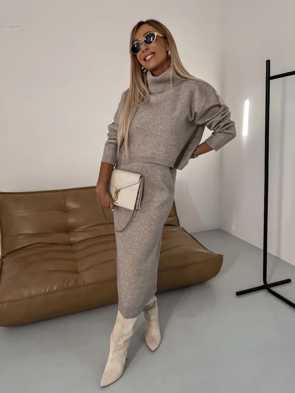 Nicole - Ensemble en Tricot pour Automne/Hiver pour Femmes