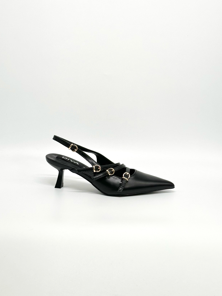 Luisa - Sandales en satin brillant