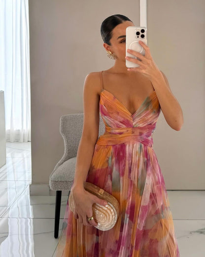 Jennifer | Robe Maxi Fleurie Élégante