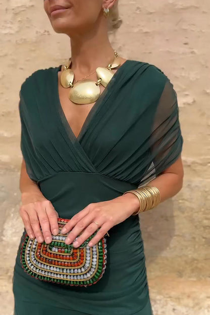 Luisa | Robe de soirée longue élégante avec décolleté en V