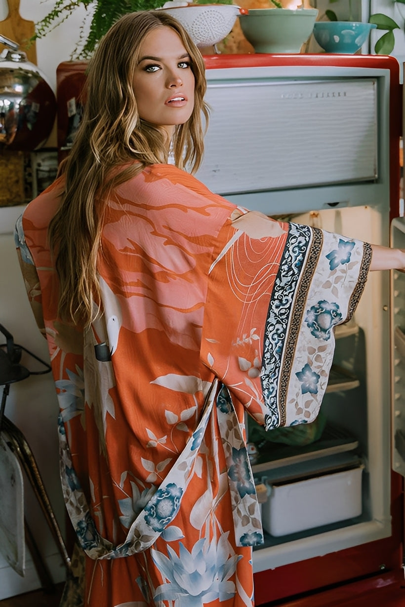 Chantal - Robe kimono légère pour femme
