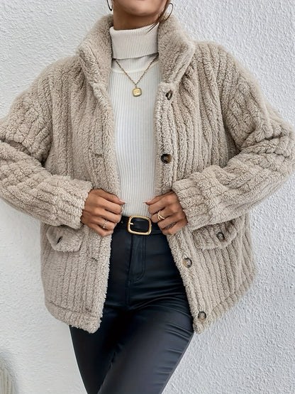 Nova™ | Cardigan à Bouton en Velours Double Face