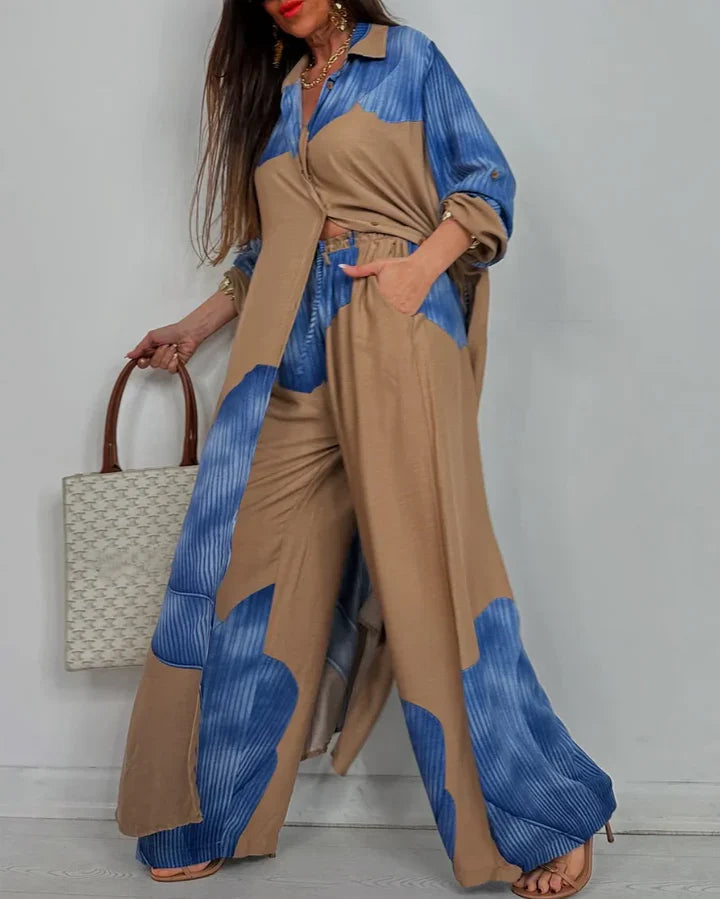 AMARA – ENSEMBLE DEUX PIÈCES ÉLÉGANT À FLUIDITÉ