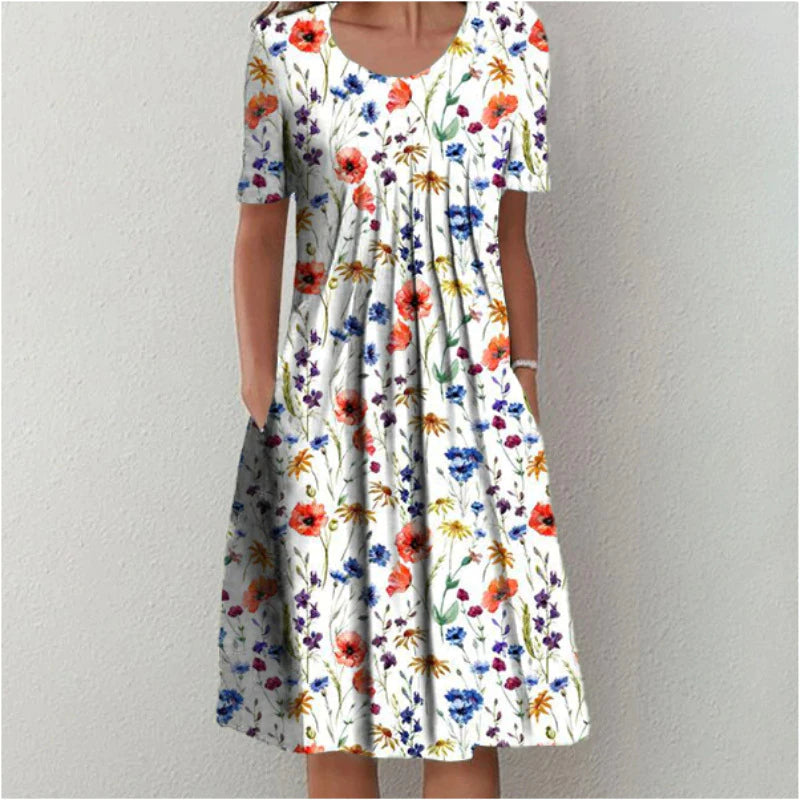 Erin - Robe élégante avec un imprimé floral délicat