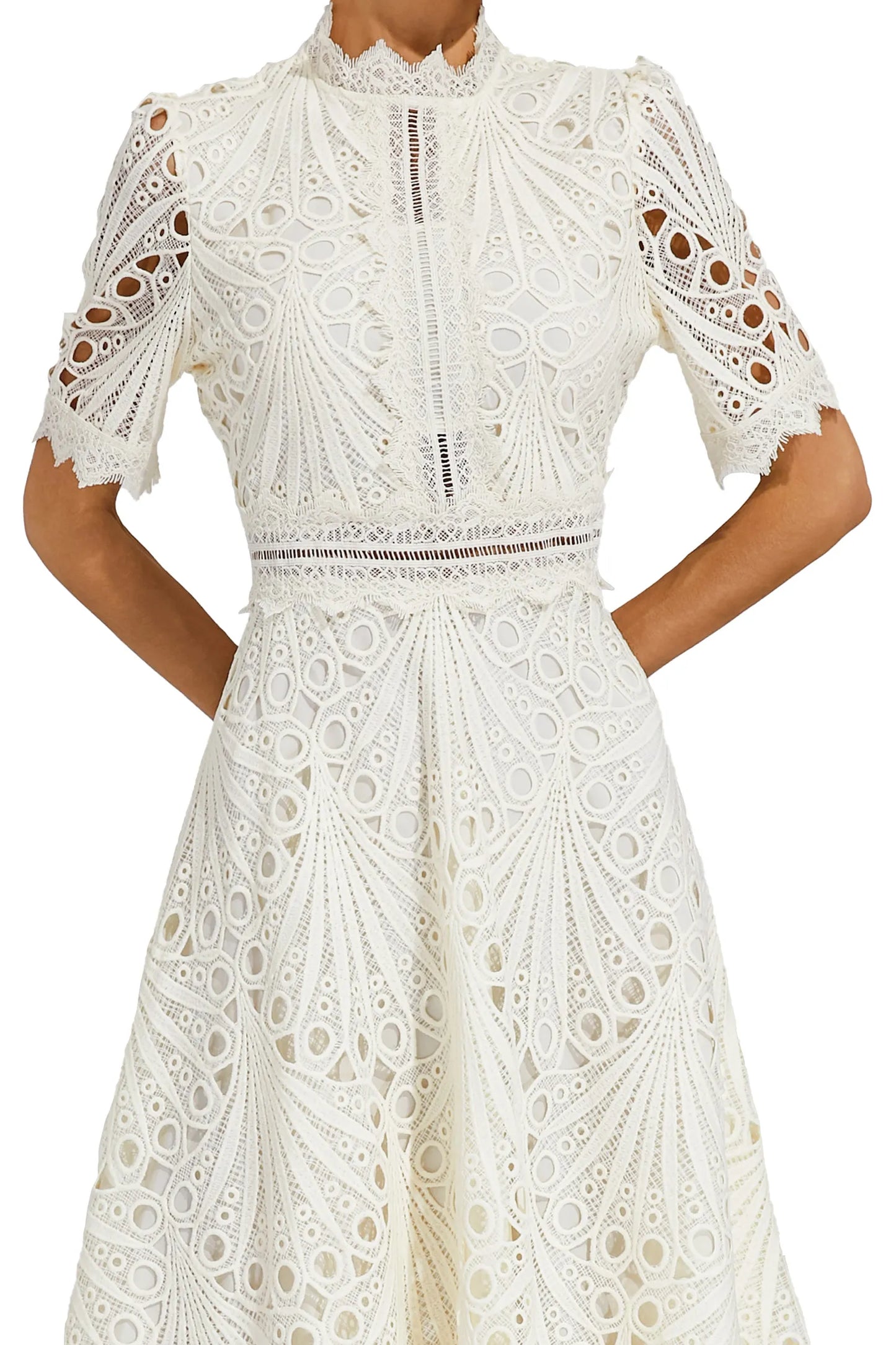 Hallie | Robe Midi en Dentelle