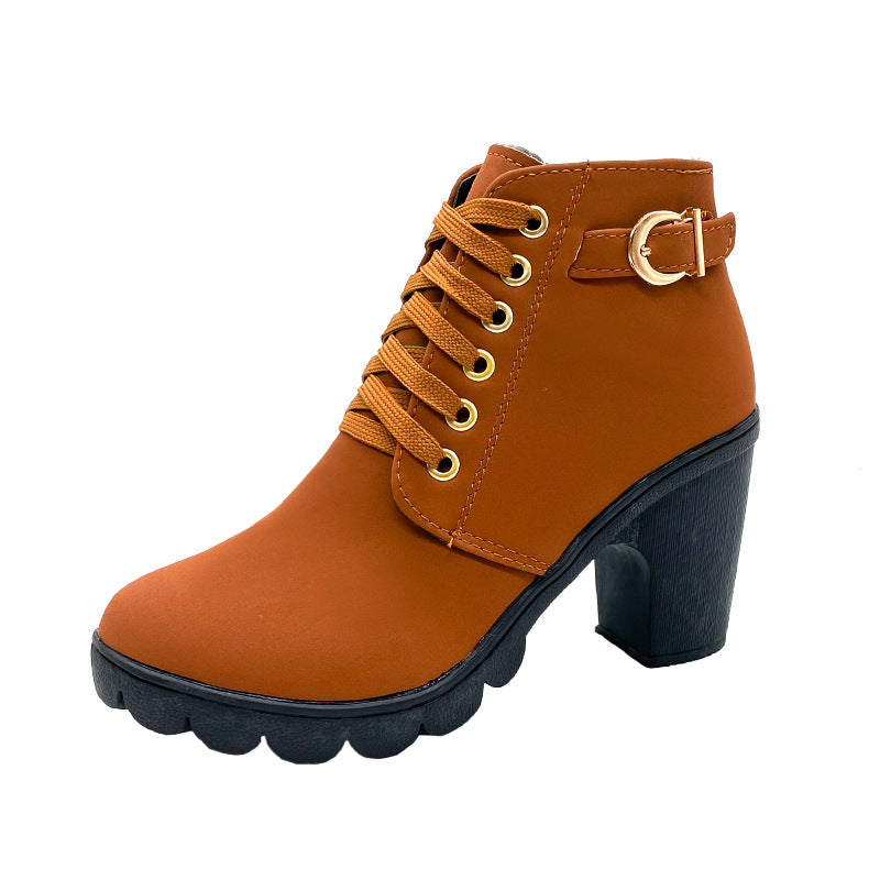 Stivali con Tacco Chunky da Donna