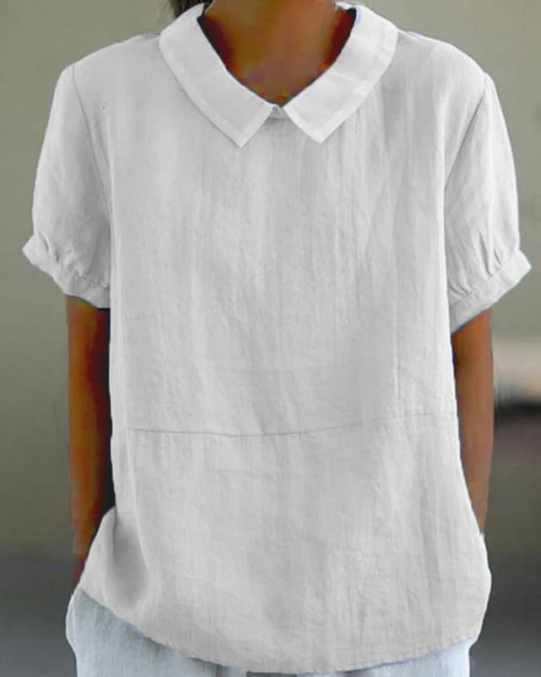 Beatrix - Chemise en Coton-Lin à Fleurs Rétro