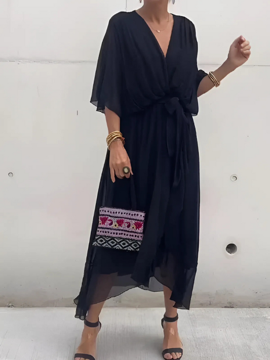 Seraphina – Robe midi avec fermeture à style rapide