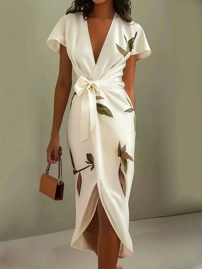 Elin™ | Robe Wrap Florale Élégante