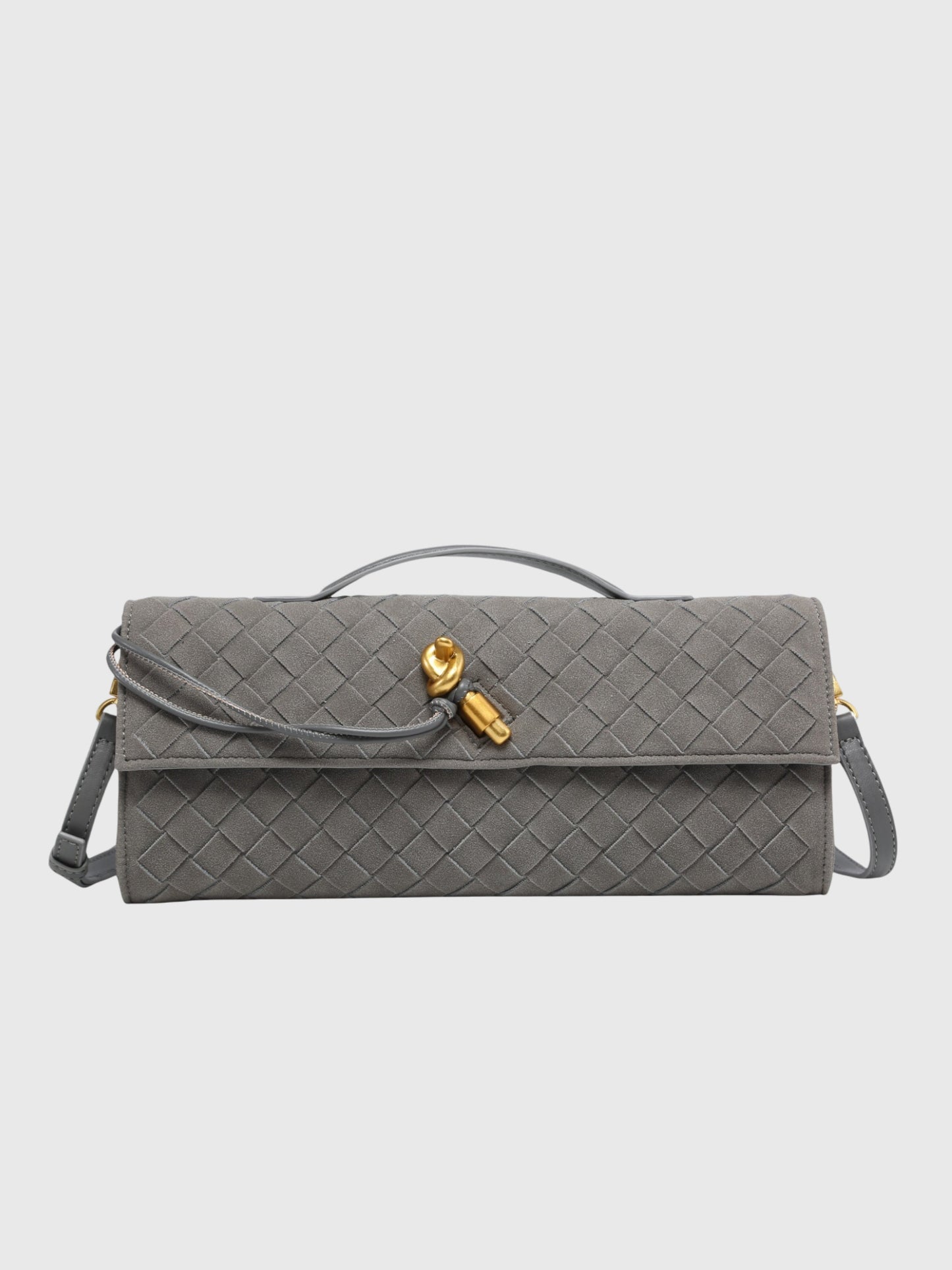 Cerise | Pochette en Suède Intrecciato de Luxe