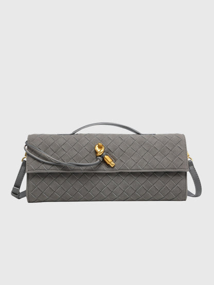 Cerise | Pochette en Suède Intrecciato de Luxe