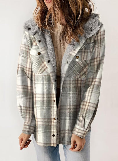 Veste en Flanelle à Carreaux Elvessa