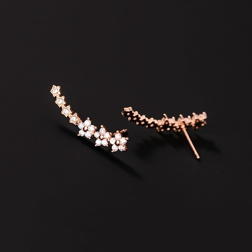 Boucles d'oreilles florales intemporelles