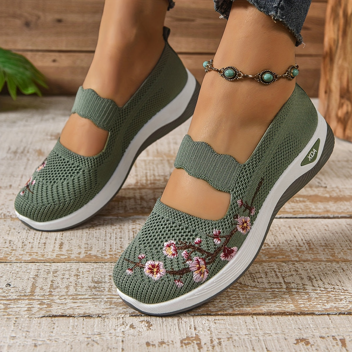 Gianna - Sneakers Floreali di Supporto
