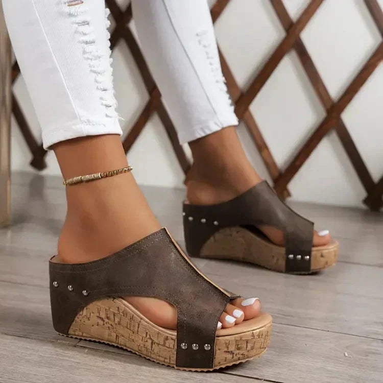 Luna - Sandales orthopédiques à plateforme au style moderne