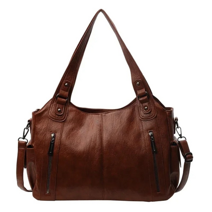 Uma - Sac à Bandoulière Grande Capacité avec Double Fermeture Éclair