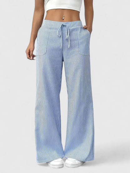 Dominique - Pantalon Large Élégant