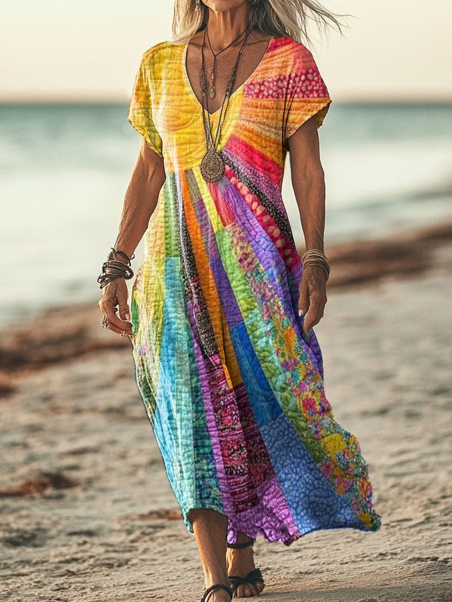 Layla™ | Robe à Design Solaire Bohémien