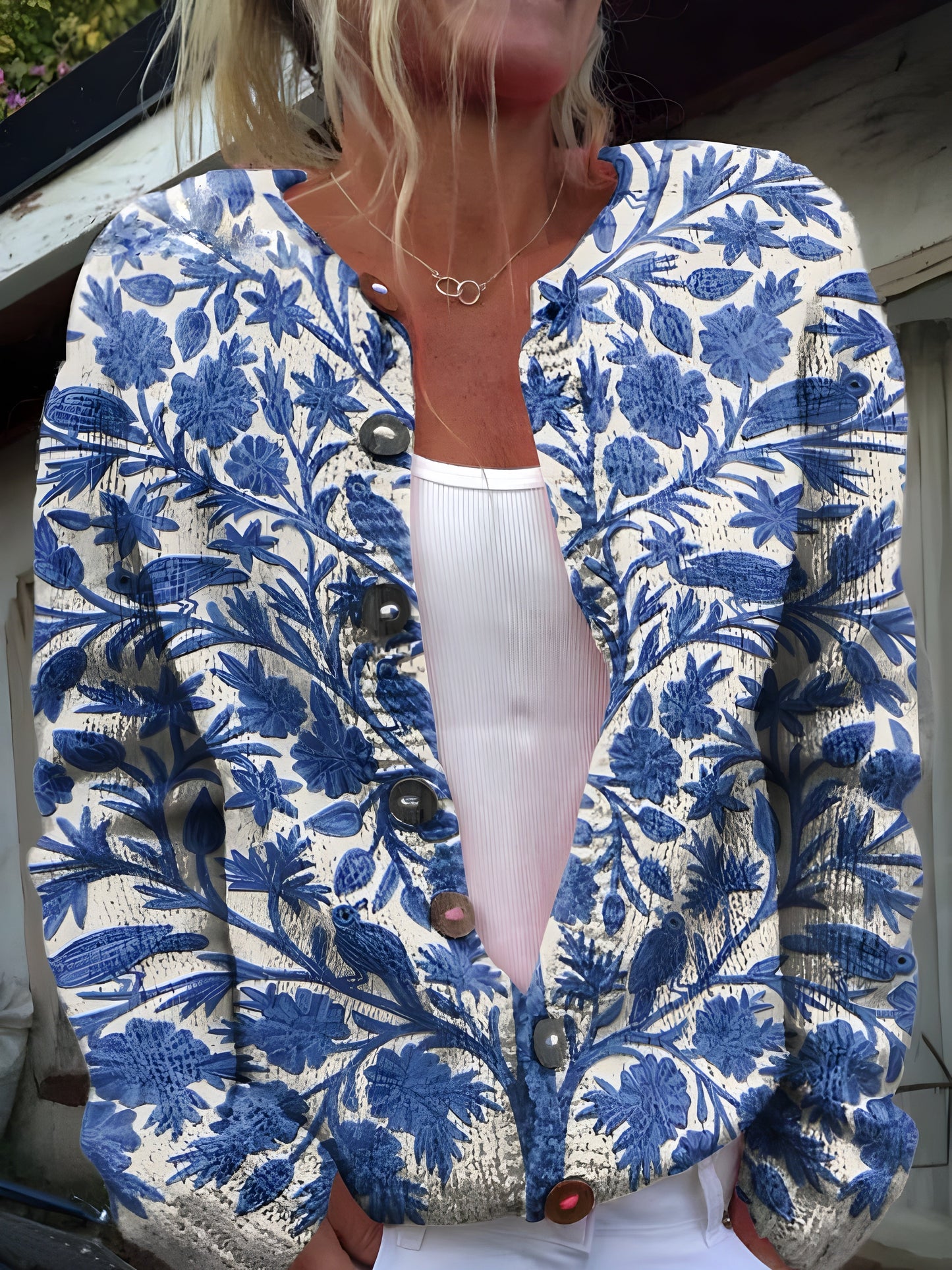 Sofia | Cardigan en Fleurs