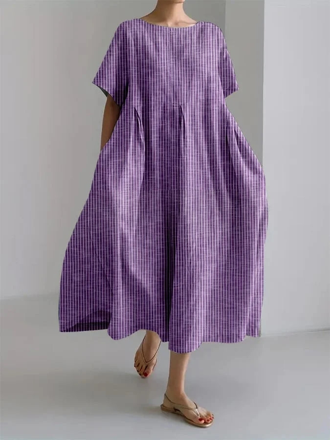 Bianca™ | Robe Longue Décontractée avec Coupe Confortable et Style Rétro