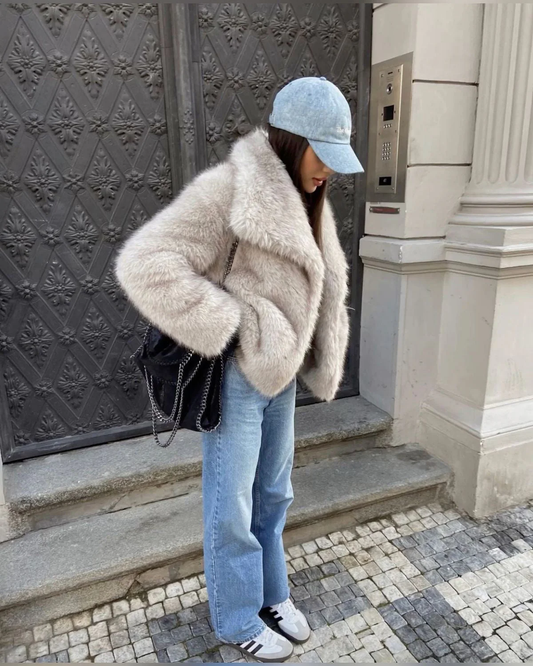 Bruna™ | Manteau en Fausse Fourrure