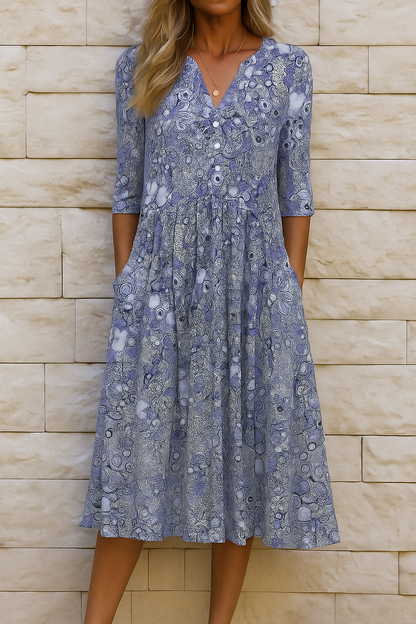 Harlow™ | Robe Élégante avec Décolleté en V