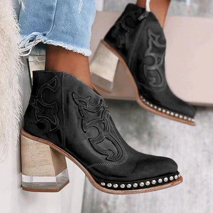 Bottes Mi-Montantes Brodées Norwich